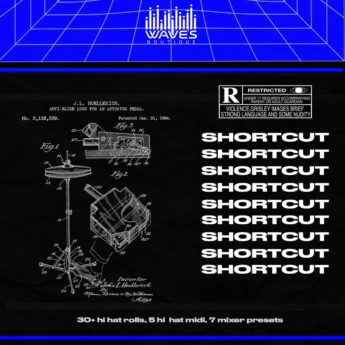 Shortcut Hi Hat Rolls Midi Kit